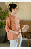 Margaret Found Bliss Embroidery Qipao Cheongsam Top