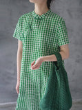 Square Dots Cheongsam Dress